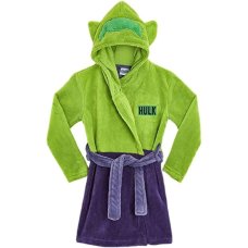 FFX89: Kids Incredible Hulk Hooded Dressing Gown (9-14 Years)